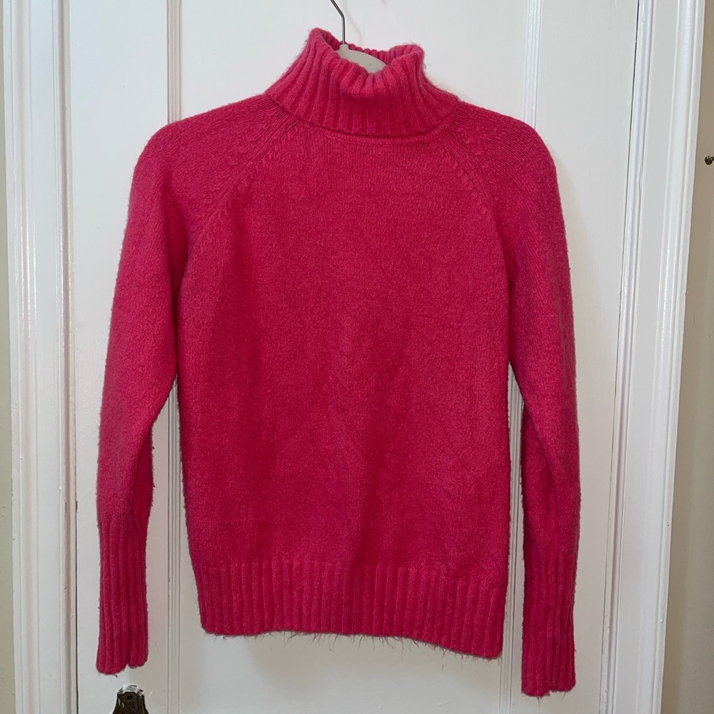 Pink Turtleneck Sweater